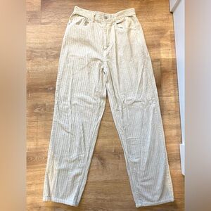 BDG Urban Outfitters Cream/White High Rise Baggy Corduroy Pants